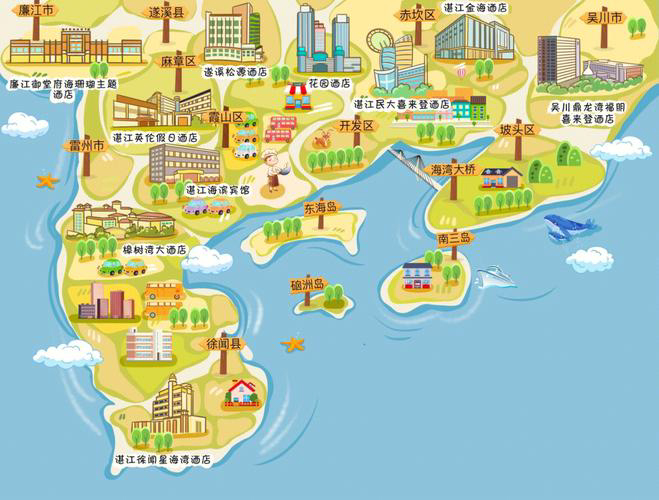 麻洋镇手绘地图旅游的艺术指南